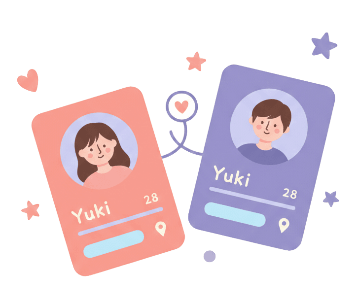 マッチングのイラスト